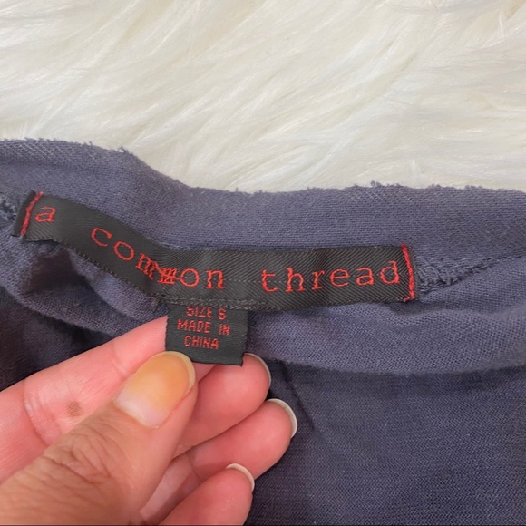 A Common Thread purple-grayish boho top. Slouchy - Picture 5 of 5